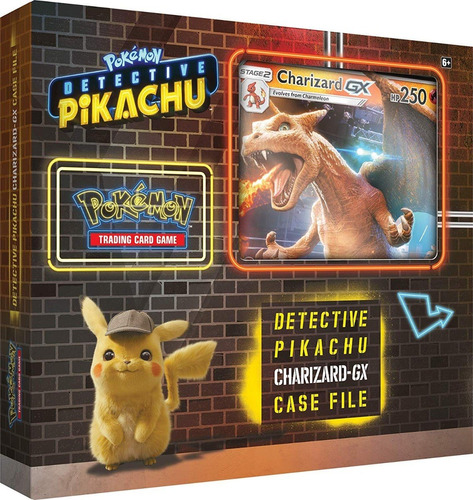 Pokemon Detective Pikachu Caja De Lujo Charizard Gx Original