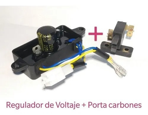 Regulador Voltaje Avr Planta Luz 3000 Watts Con Porta Carbon