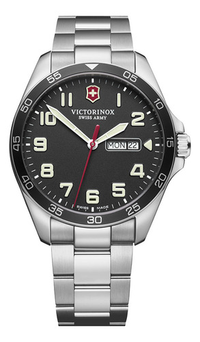 Reloj Fieldforce Correa Inox Dial Negro Victorinox