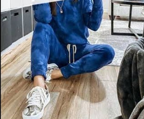 Jogger Pantalon Tie Dye Degrade Pants Retro Con Jareta Mujer