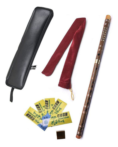 Flauta De Bambú Tradicional Hecha A Mano Regalo Musical De M