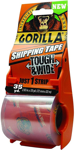 Gorilla Packing Tape Tough & Wide Con Dispensador Para Mover