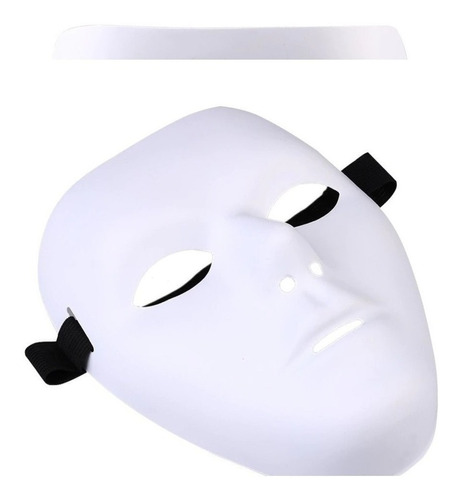 Máscara de fantasía blanca sin rostro Jabbawockeez Dance Theater, blanca