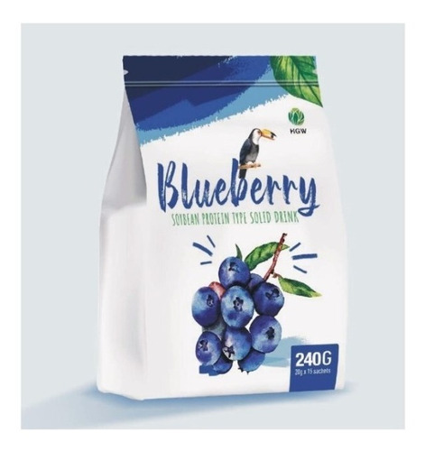 Bebida Instantanea De Proteinas Arandano Azul Blueberry Hgw