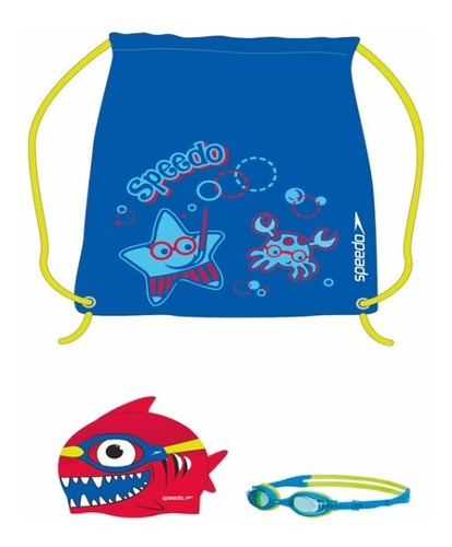 Set Infantil /speedo Sea Squad /niño /gafa-gorro-bolsa 