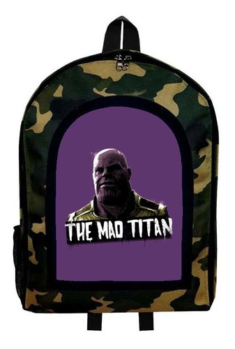 Mochila Camuflada Thanos Nueva Colección Modelo 32