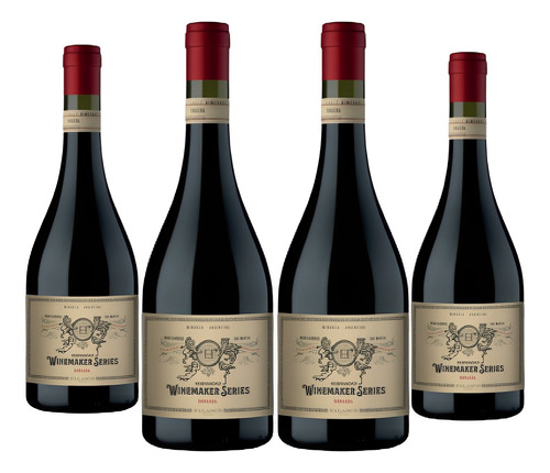 Vino Winemaker Series Bonarda - Hermandad Caja X 4 