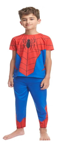 Pijama De Spiderman 2 Piezas Para Niño Modelo S106