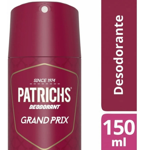 Patrichs Grand Prix Desodorante En Aerosol X 150 Ml Fragancia Herbales Y Amaderadas