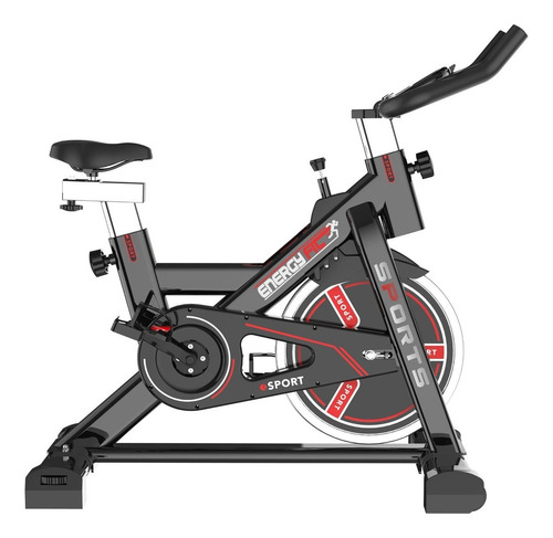 Bicicleta fija Energy Fit EF-G289 para spinning color negro