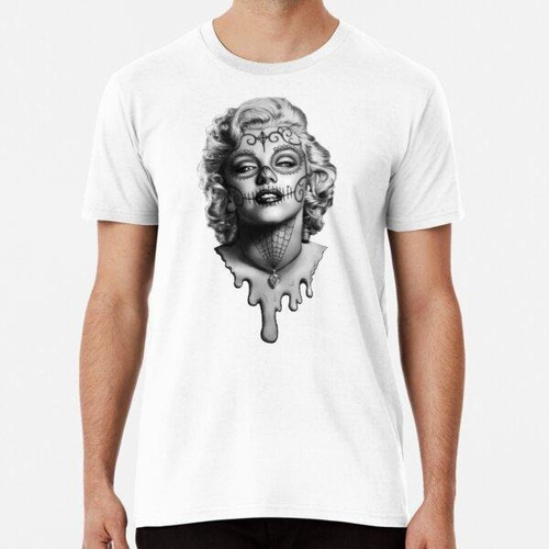 Remera Marilyn Monroe Sugar Skull Algodon Premium