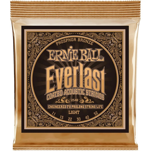 Encordoamento Ernie Ball Violao Aço Everlast 2548