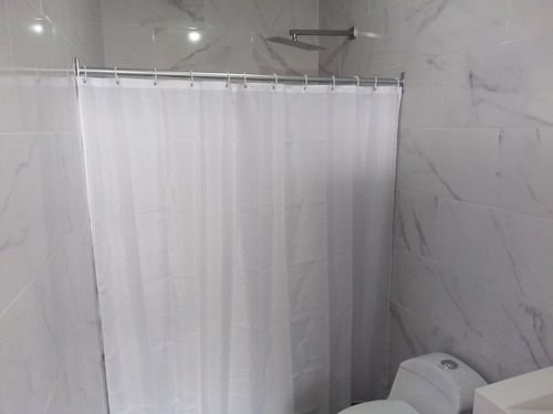 Cortinero Para Baño Lineal O Recto Rango A, Modelo Clasico