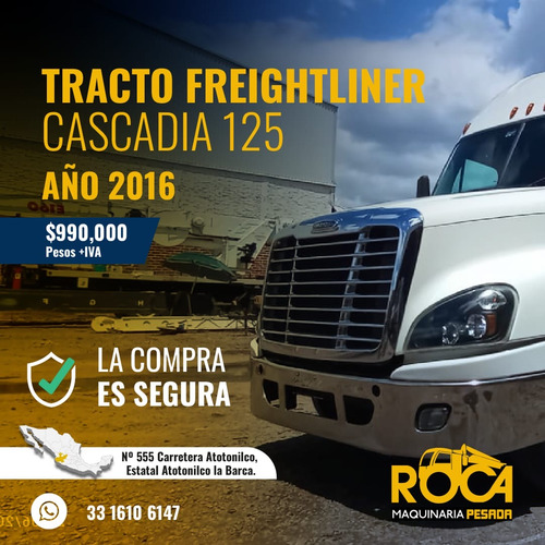 Tractocamion Freightliner 2016 Para Placas Federales Cummin