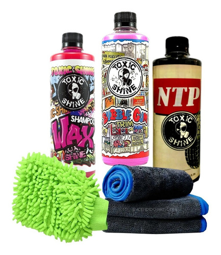 Imagen 1 de 7 de Kit De Lavado Toxic Shine Shampoo Acondicionador Ntp