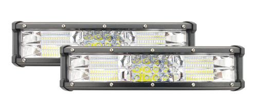 X2 Barra Led Rectangular 32w 60led Luz Blanca