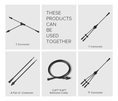 Conector Eléctrico 3 Pines Macho/hembra 22awg Ip65