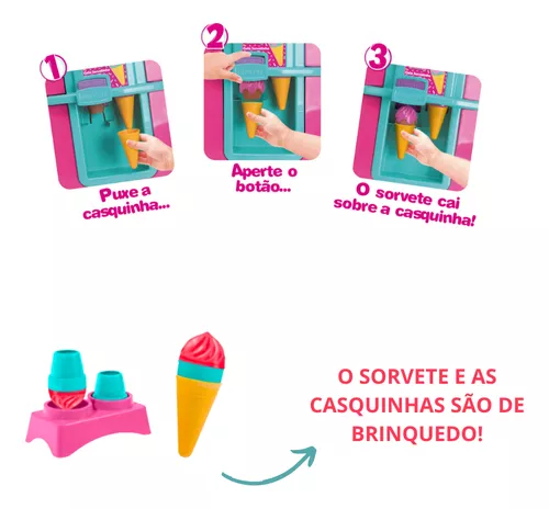 Geladeira Infantil Gela Sorvetinho Sweety Fantasy 50cm