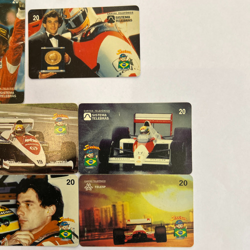 Cartão Telefônico Ayrton Senna 1998 Série Completa 12 Un (Usado)