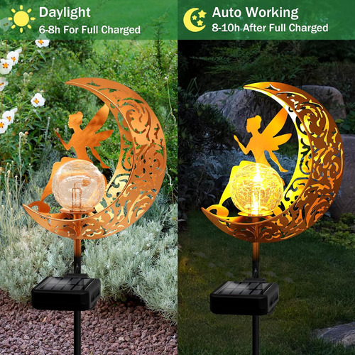 Luces Solares De Jardín Decorativas Al Aire Libre, Estaca So
