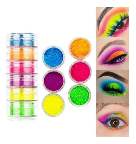 Pigmentos Neón Para Maquillaje, Uñas, Hermoso Toque