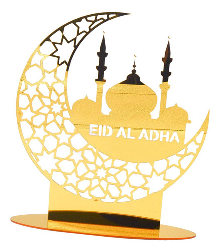 Adorno Acrílico Eid Mubarak, Decoración De Mesa Estilo C