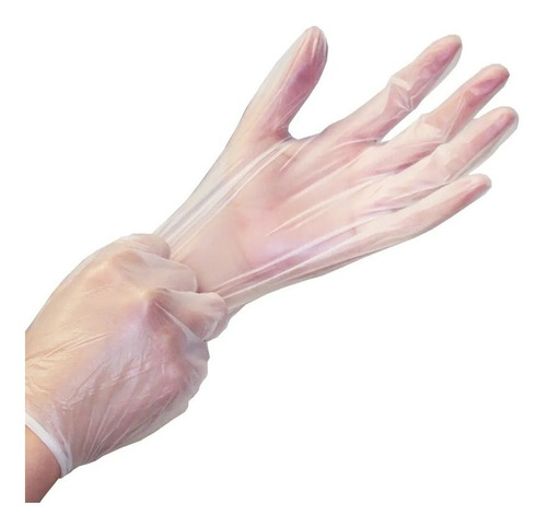 Guantes De Vinilo Descartables Caja X100 Medicos Peluqueria