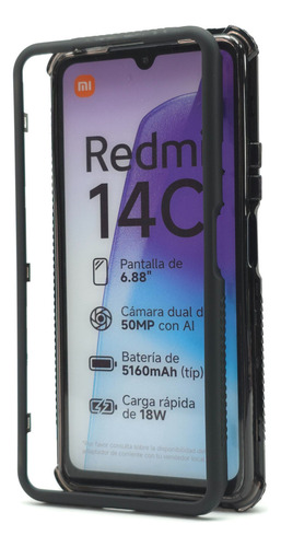 Funda 3 En 1 Para Poco C75 Case Protector Bumper Antigolpes