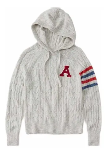 Su ter Abercrombie Gris Con A En Rojo Cuotas sin inter s