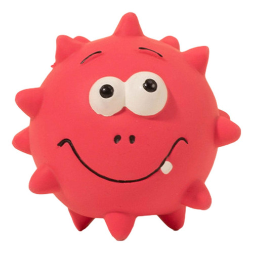 2 Bolas De Látex Para Masticar Para Perros, Juego Rosa Roja