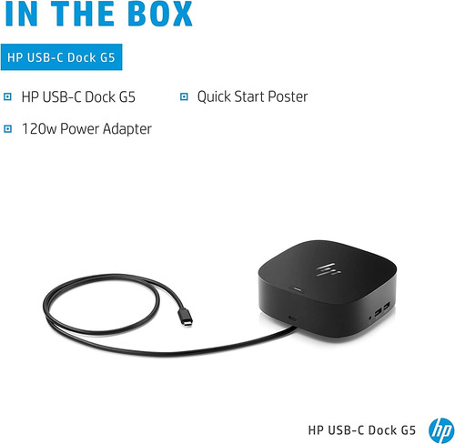 Estação De Ancoragem Hp Usb-c Essential Dock G5 Com Docstorm