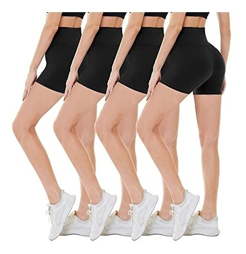 Shorts De Ciclista Para Mujer Paquete De 4 Talla S