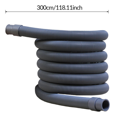Manguera De Desagüe Para Lavadora, Manguera Flexible, 300cm