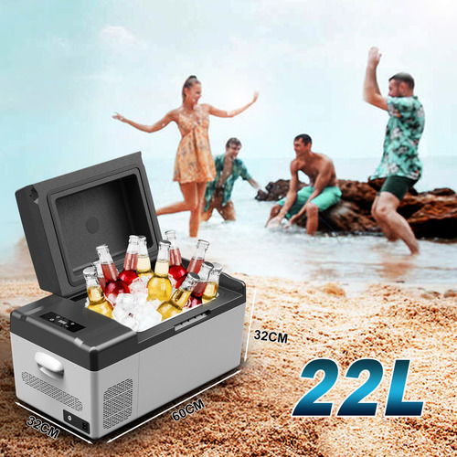 Refrigerador portátil Welikera 22 L Nevera portátil para coche y hogar 110V