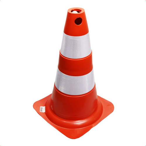 Cone De Sinalização Flexível 50cm Segurança Trânsito Rodovia