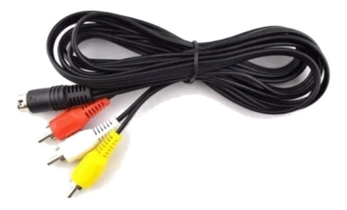 Cables Rca Para Sega Genesis 2 Y 3 O Megadrive 2 Y 3 Color Negro