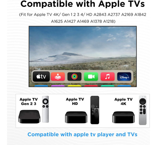 Control Remoto Para Apple Tv 4k, (2a 3a 4a Generación) Firme