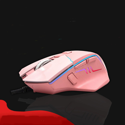 Ratón Para Juegos Rgb, Mouse Alambrico Gamer Con Luces Led