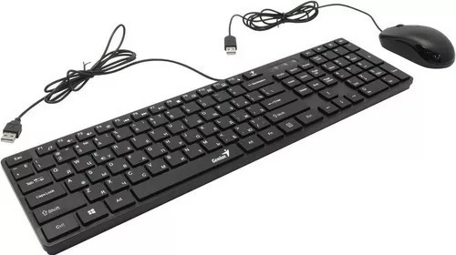 Combo Teclado Y Mouse Genius Slimstar C126 Usb Alambrico