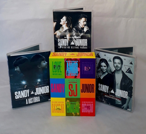 Imagem 4 de 7 de Dvd Sandy E Junior - Box Nossa História Deluxe Frete Grátis