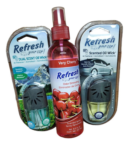  Combo 2 Refresh Your Car Perfume Auto Aroma Fragancia Fs