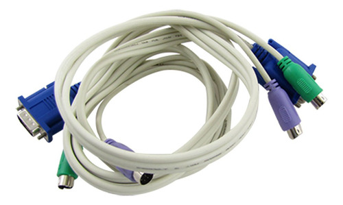 Qtqgoitem Kvm Ps 2 Vga Cable Raton Macho 1,4 Longitud 213