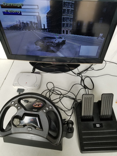 Control Arcade Para Juegos De Conduccion Para Play 1 Madcatz (Usado)