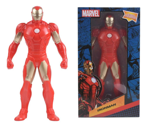 Muñeco Iron Man Articulado Marvel 23 Cm Para Niños No Toxico