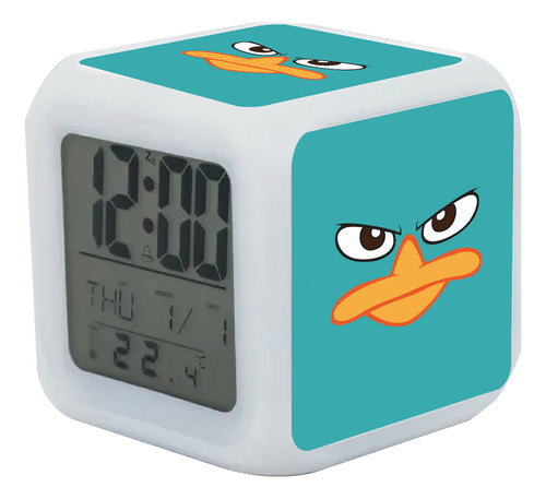 Reloj Despertador Perry El Ornitorrinco El Con Luz Led