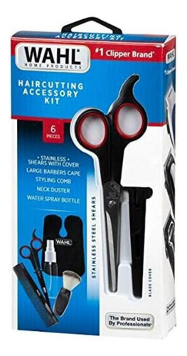 Kit Barbería Wahl Accesorios Peluquería Corte Pelo 6 Piezas
