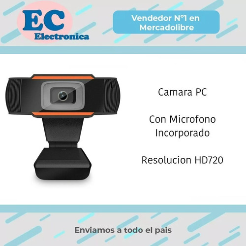 Camara Web Computadora Usb Microfono Windows Mac 720p Hd