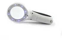 Comprar Mini Lupa De Mão 8 Led Uv 1 Branco Estek 60mm Wood Estética