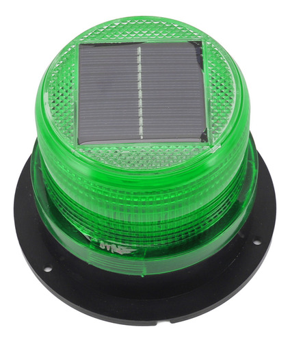 Baliza Solar, Luz De Precaución, 8 Led, Sensor Del Anochecer