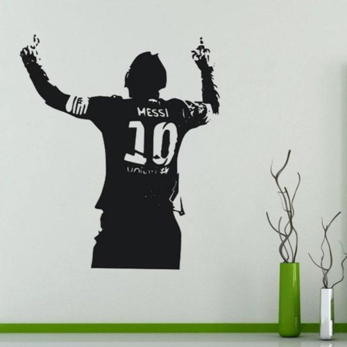 Vinilo Pared Decorativo Futbol Lionel Messi 60x50cm